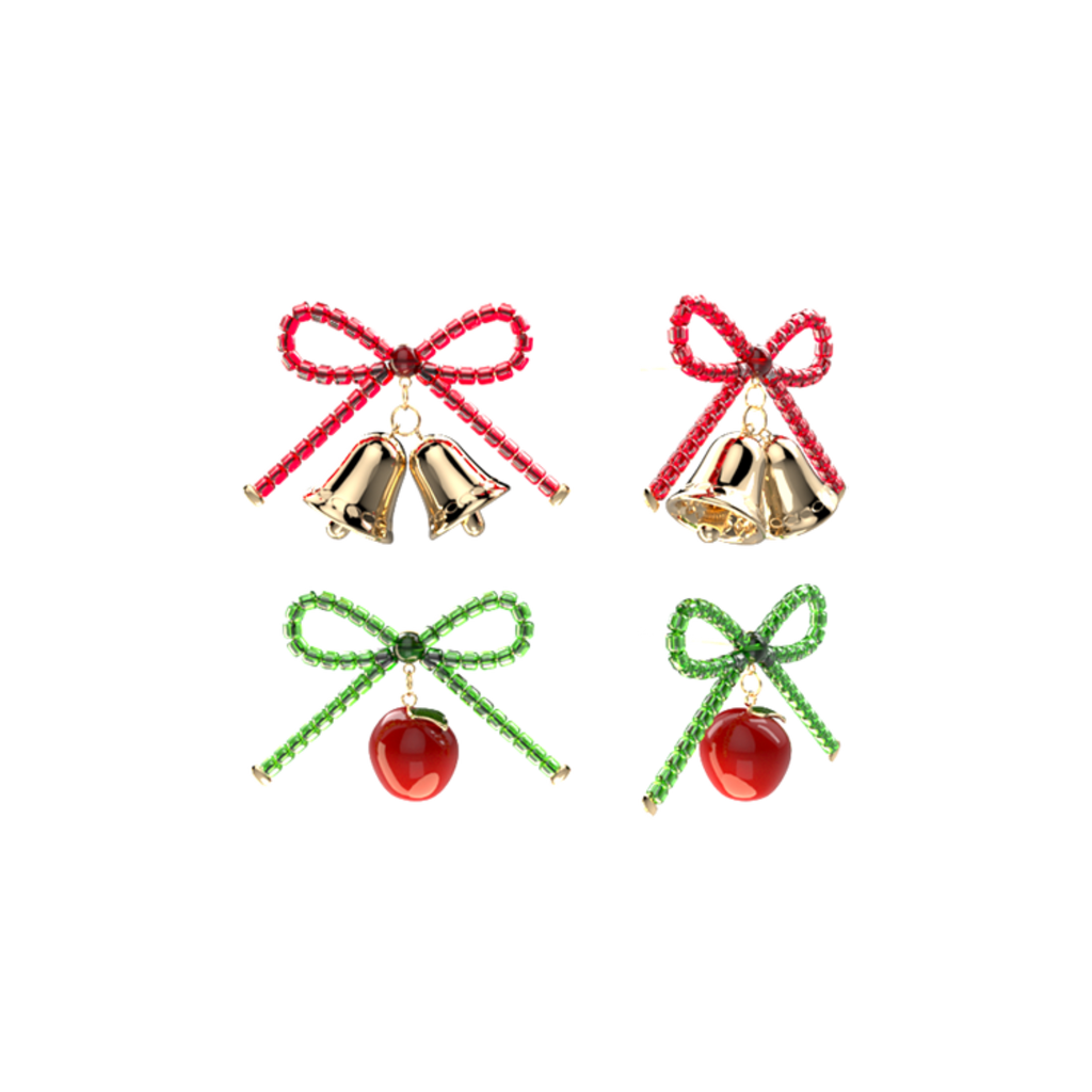 Christmas Eve Apple - Earrings