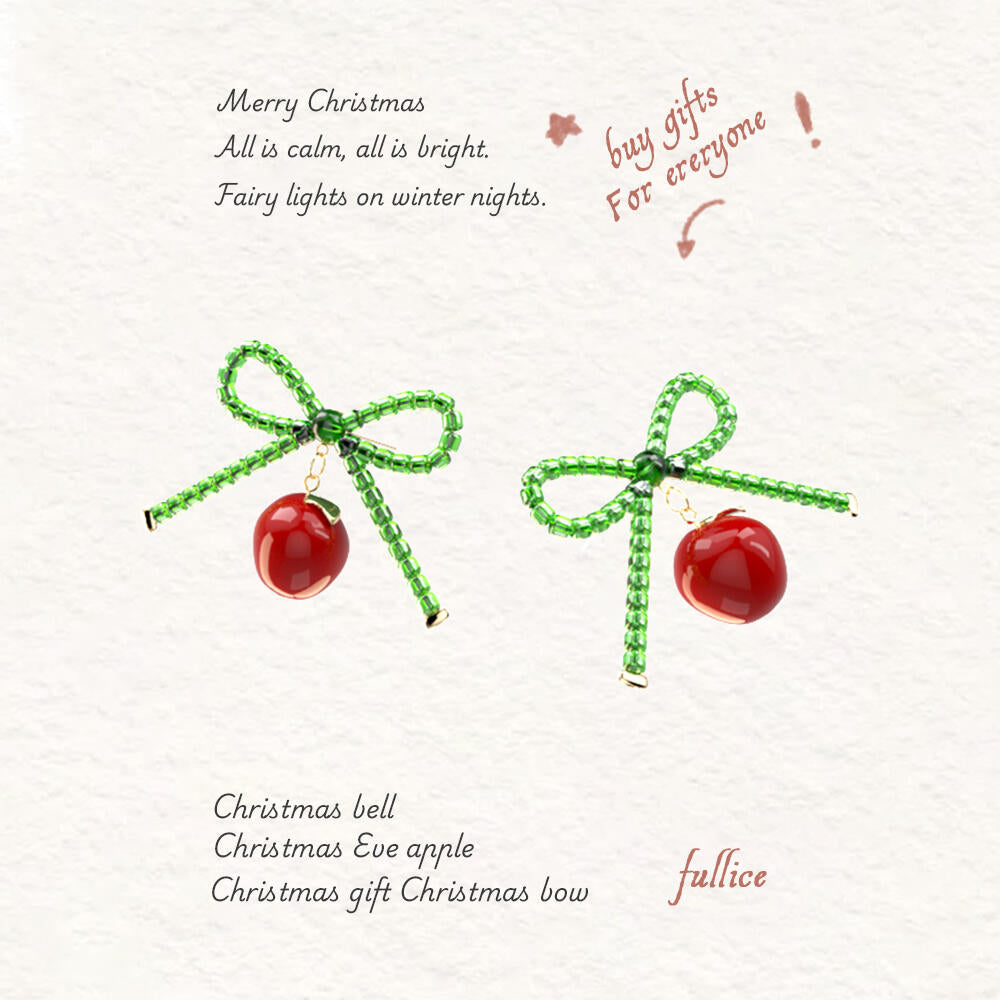 Christmas Eve Apple - Earrings