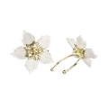 Phala beaded orchid ring, front and back views