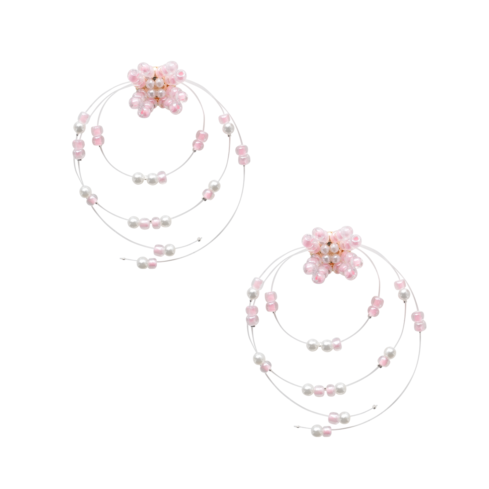 Pink Bow - Earrings
