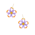 Plum Orange Pop - Earrings