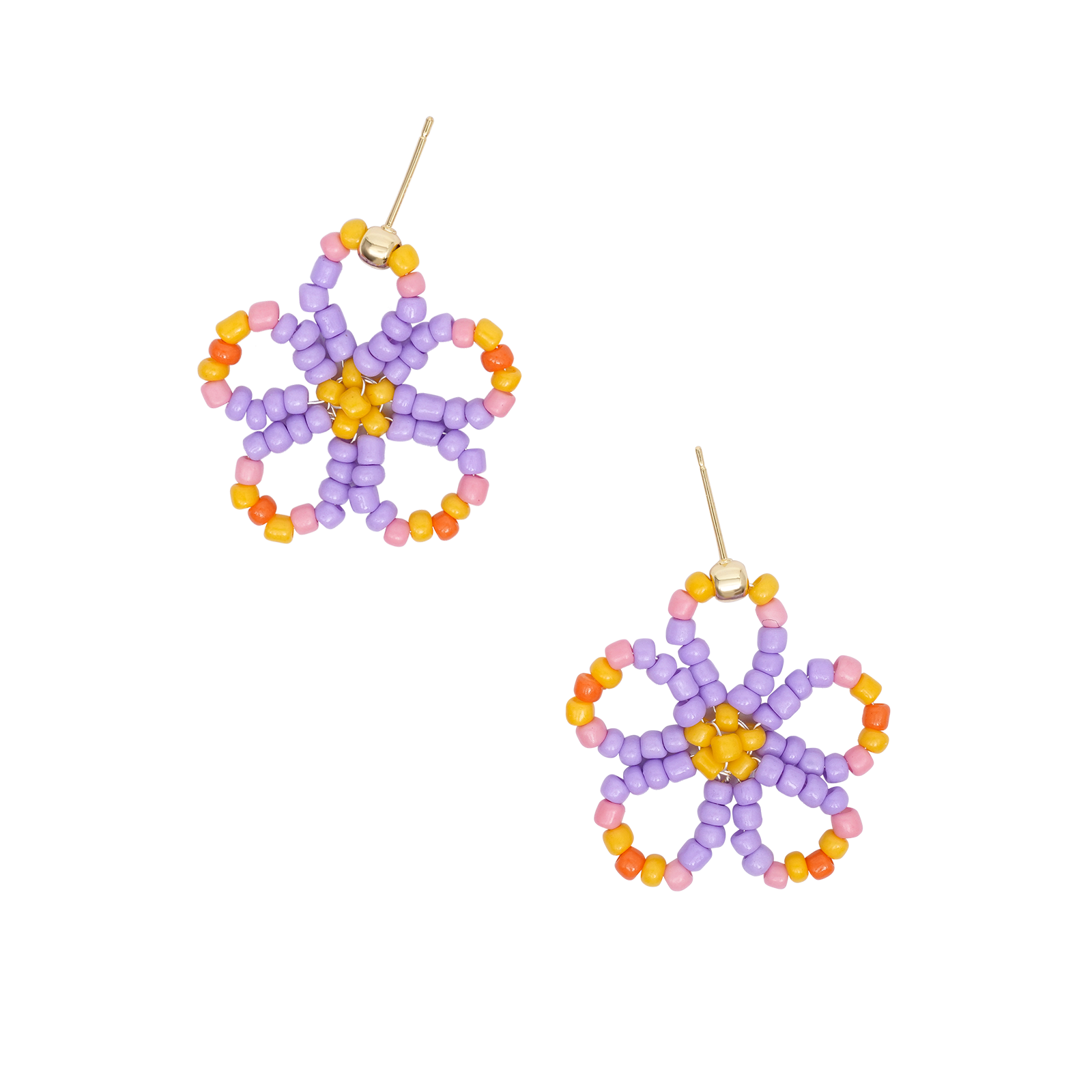 Plum Orange Pop - Earrings
